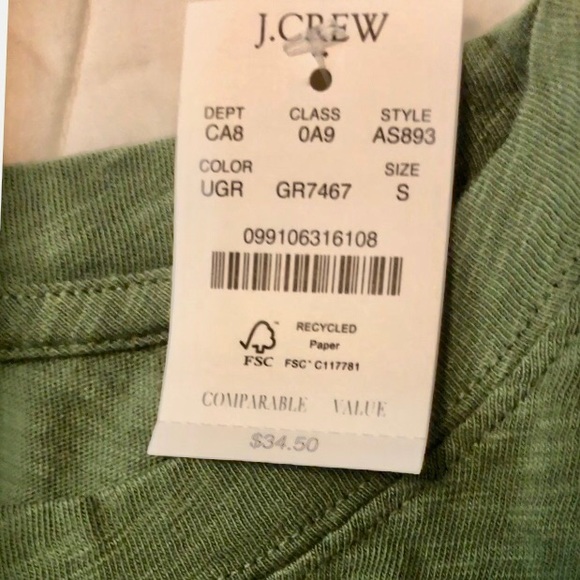 Jcrew Mercantile Green Long Sleeve Shirt. - Picture 8 of 8